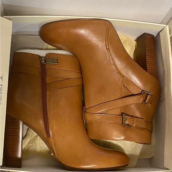 LAUREN by Ralph Lauren Womens VIANCA Closed Toe Ankle Boots - Size 10 - Brown - Picture 5 of 6